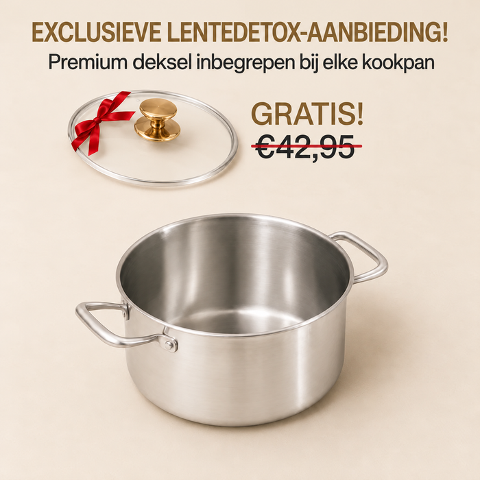 Nordvik Titanium Nutri Pot Pro, kookpan van massief titanium die tientallen jaren meegaat