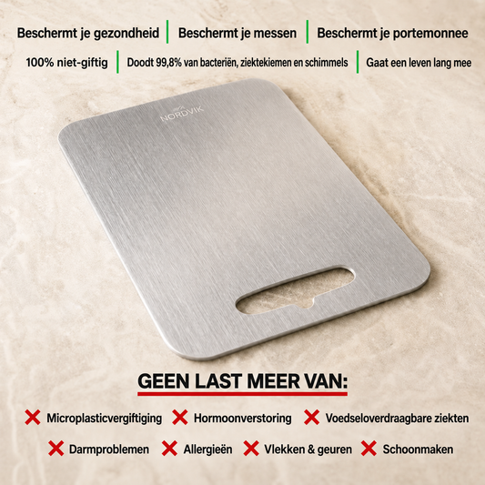 Gecertificeerde Nordvik® Puur Titanium Snijplank