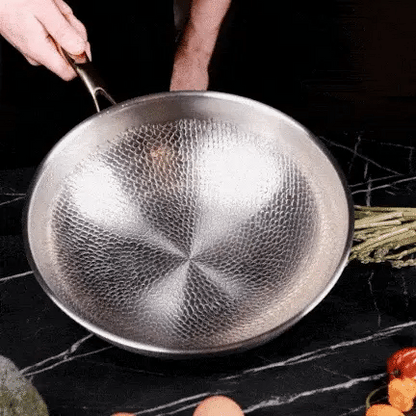 Nordvik Gecertificeerde Puur Titanium Wokpan Pro