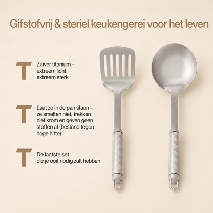 Puur Titanium Classic Pannen Trio Set (8-delig)