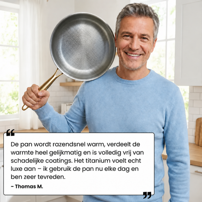 Puur Titanium Pannen Dagelijkse Duo Set (6-delig)