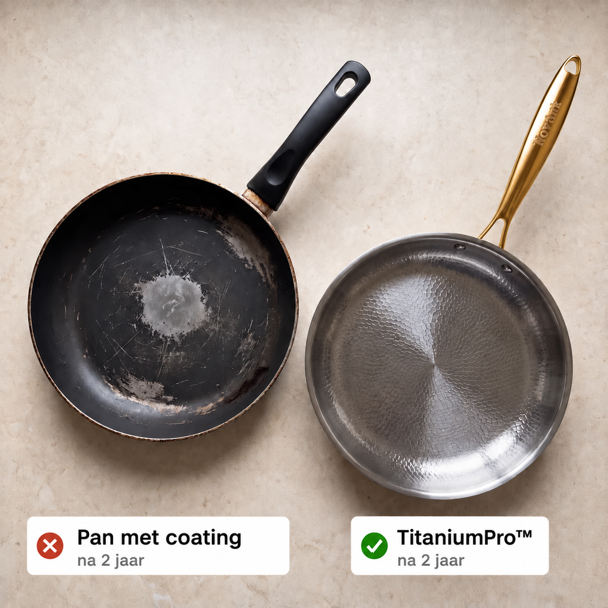 EXCLUSIEVE SALE | Puur Titanium Pannen Dagelijkse Duo Set (10-delig)