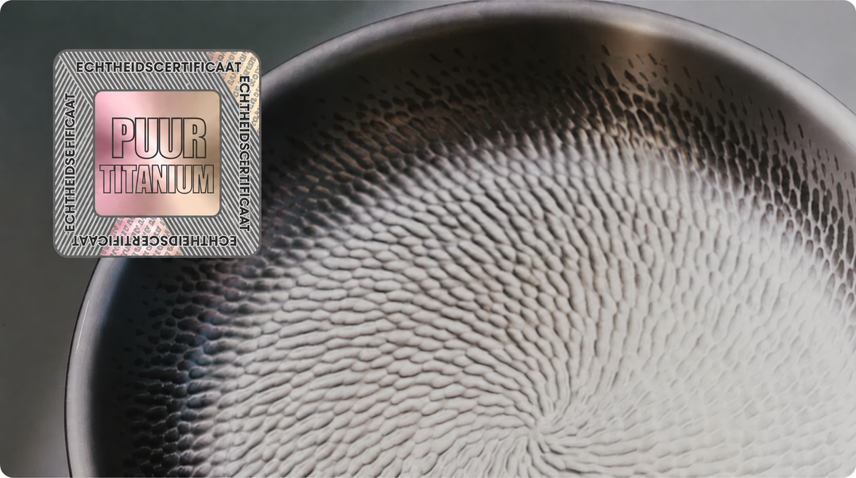 100% Gecertificeerd Puur Titanium