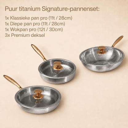 Puur Titanium Signature Pannenset (6-delig)