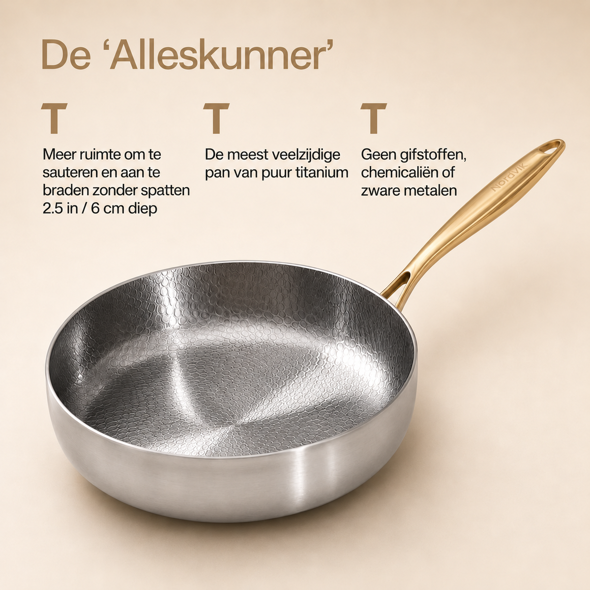 Puur Titanium Signature Pannenset (6-delig)